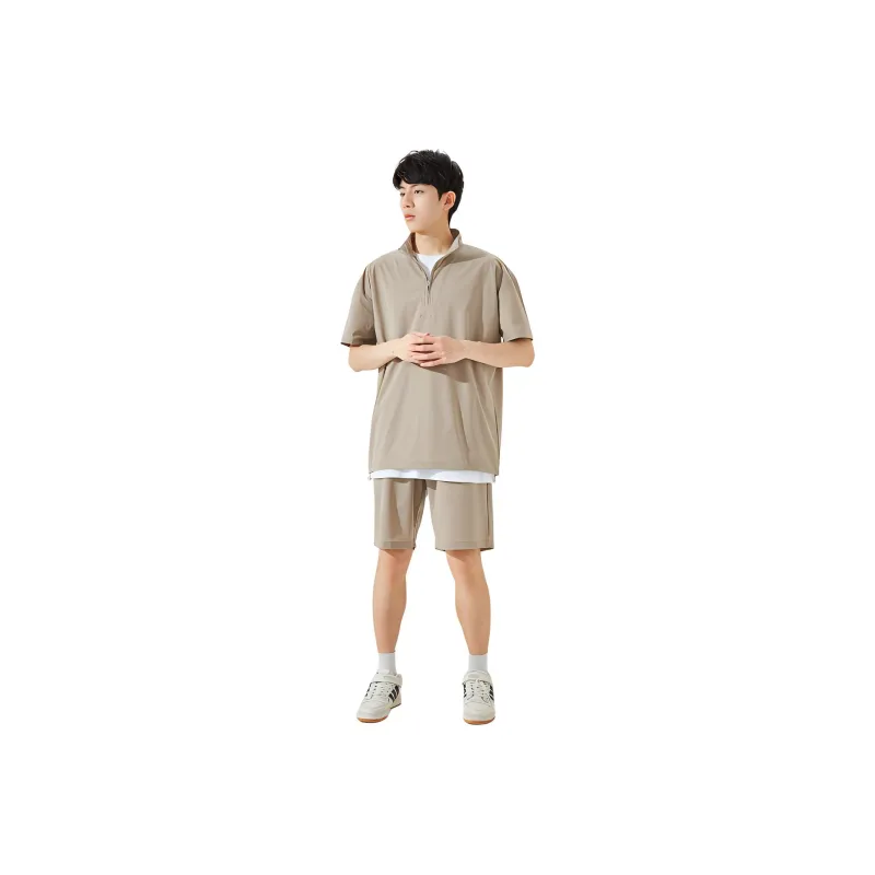 Tonlion Casual Shorts Men's Brown Copper-0