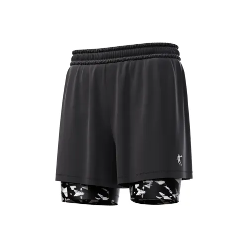 QIAODAN Professional Training Racing Swim Shorts Men's Black