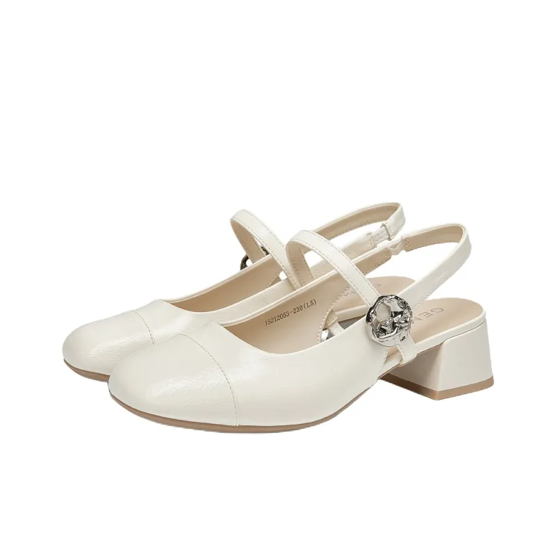 GEMEIQ Block Heel High Heels 4cm Women's-1