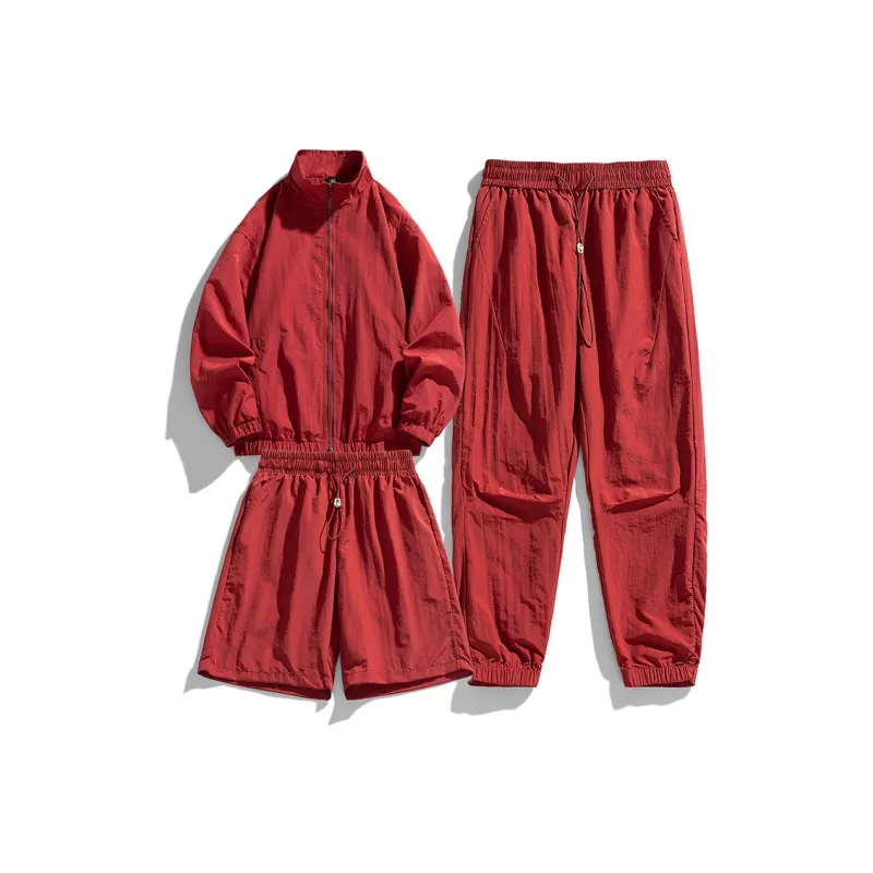 GOOSELIAR Coat, Shorts, Pants Three Piece Set Unisex-34