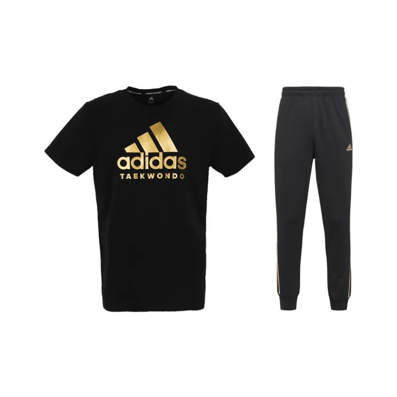 Adidas Casual Sportswear Men's Black Gold-0