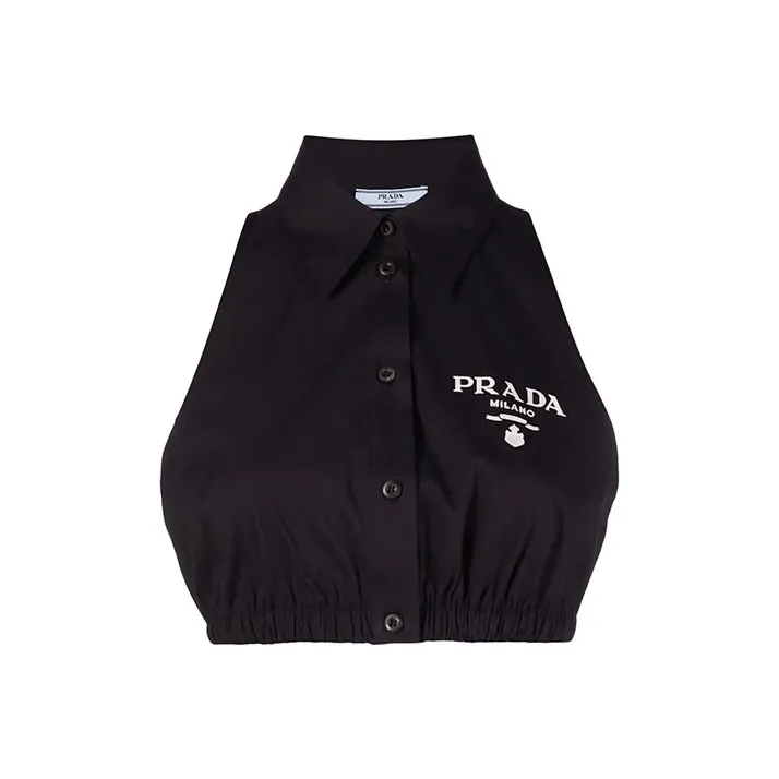 PRADA Crop Tops Women's Black-0