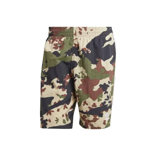 Adidas Originals Camo Allover Print Swim Shorts Swimming Shorts Men's Green