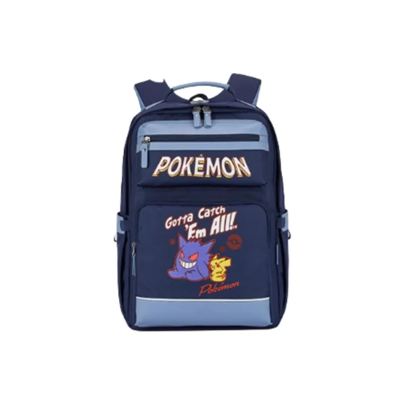 KALA·Y Pokémon Collaboration Fabric Student Bag Unisex Lavender/Navy Blue/Ivy Green/Cherry Blossom Pink/Black Gold-7