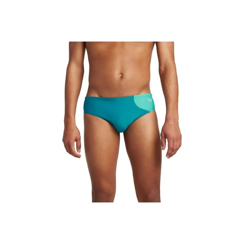 Speedo Asymmetrical Colorblock One Brief Red Swimming Shorts Men's-3