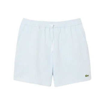 LACOSTE Striped Swim Shorts