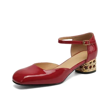 Echo&yolo Casual Single Shoes Medium Heel 3 5cm Women's