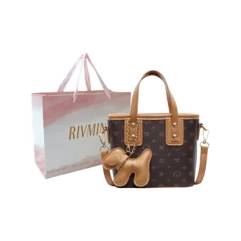 RIVMIND PU Handbag, Shoulder Bag, Crossbody Bag Regular Women's Ecru/Black/Dark Brown/Pink/Black White &/Coffee