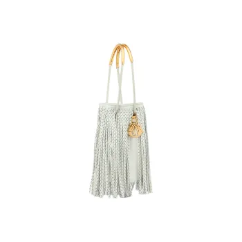 DIOR Sheepskin With Calfskin Bucket Bag, Shoulder Bag, Crossbody Bag, Handbag Mini Women's Latte