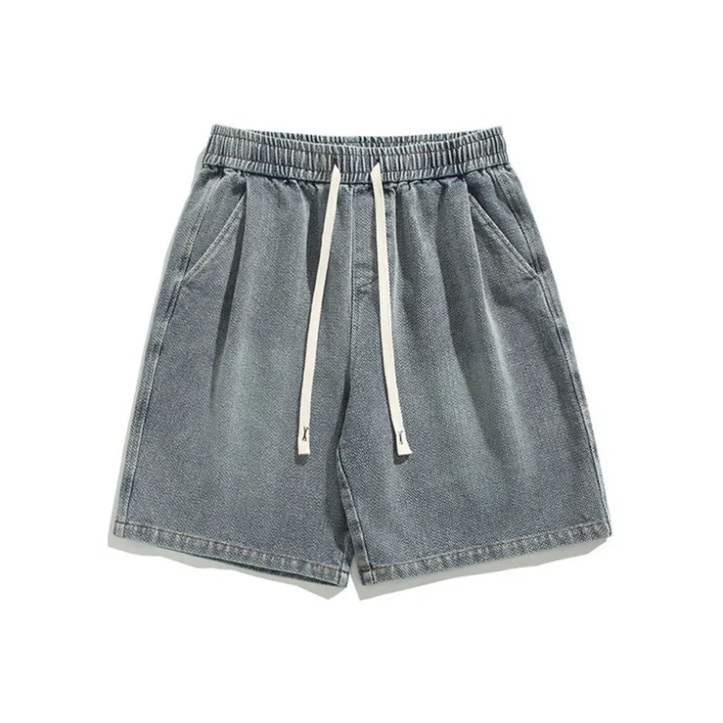 KEIRANDUN Denim Shorts Men-4