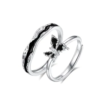 Treasure Flaws S999 Fine Silver Rings Unisex Silver