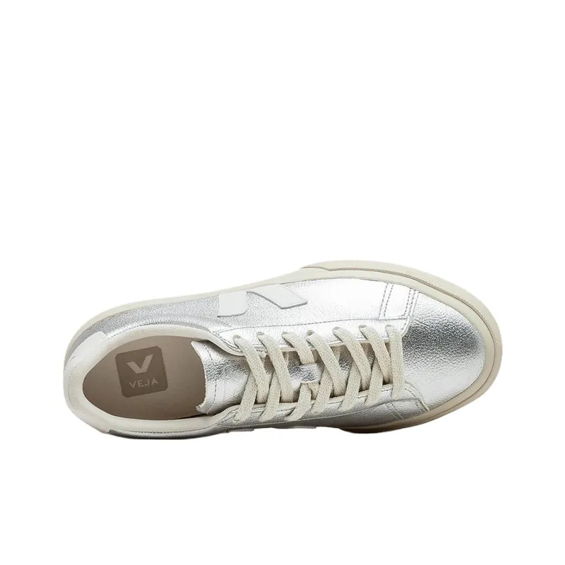 VEJA Campo Low Top Skateboard Shoes Women's Silver-5