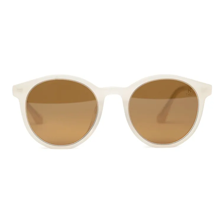 HELEN KELLER Plate Frame Oval Sunglasses Unisex-13