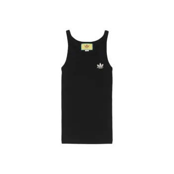 GUCCI X Adidas Cotton Tank Top Black