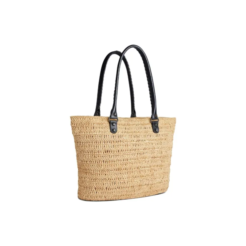 Balenciaga Le City Raffia Tote Bag, Shopping Bag, Handbag Medium Size Women's Natural-2