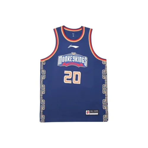 LiNing CBA Collection Professional Basketball Collection Basketball Jerseys Men's Dark Blue