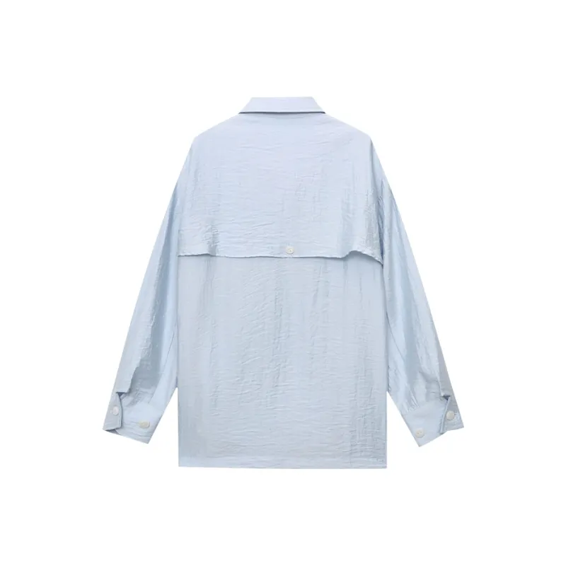 CHARM PICK Shirts Women's Blue-1