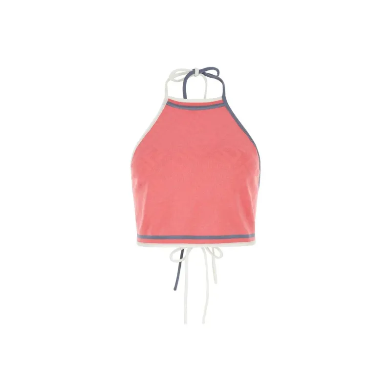 FENDI Logo Jacquard Halterneck Top-0
