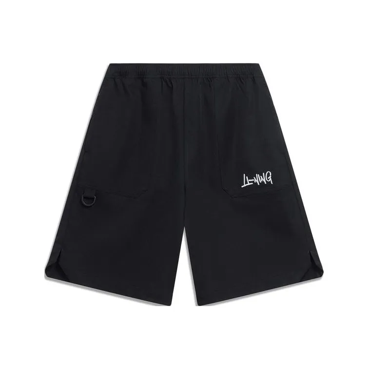 LiNing Sports Lifestyle Collection Sports Fashion Collection Casual Shorts Men's Black-0