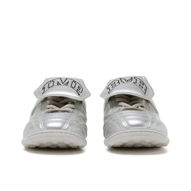 BBIMP Anti Slip Wear Resistant Low Top Casual Shoes Women's Silver-2