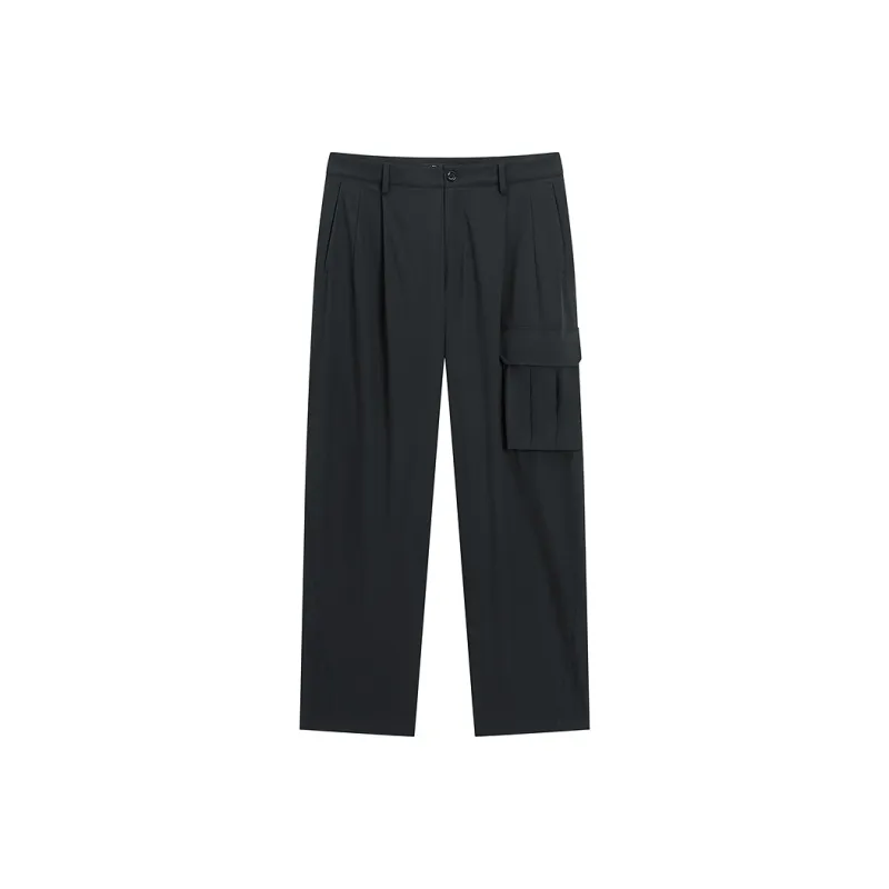 PEACEBIRD MEN Casual Pants Men's Black, Batch 1-0