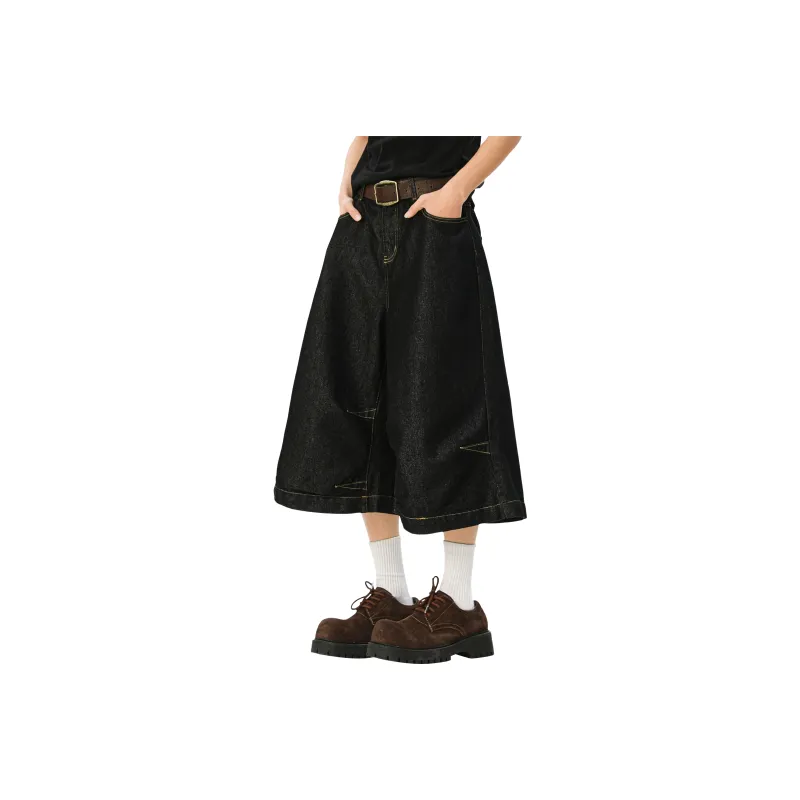 MARK WAFFLE Denim Shorts Unisex-0