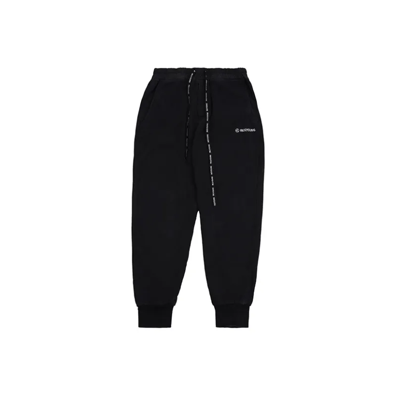 RICKYOUNG Casual Pants Unisex Black-0