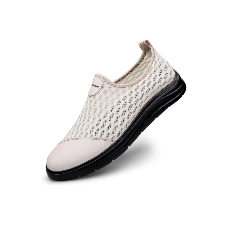Wen Nai Casual Shoes Men's Ecru-2