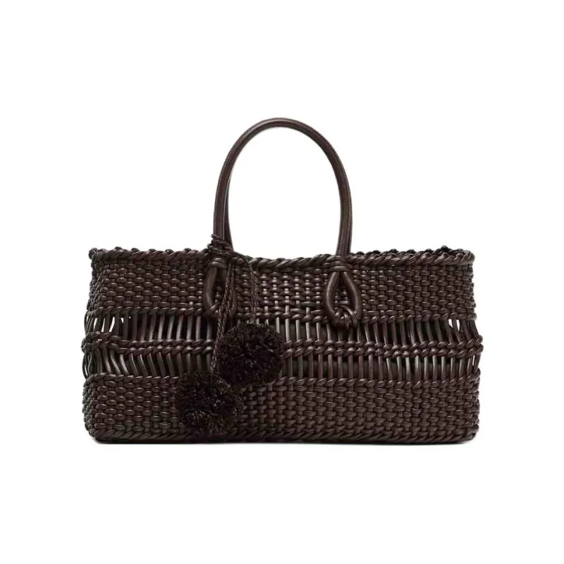 ZARA PU Handbag Trumpets Women's Chocolate-0
