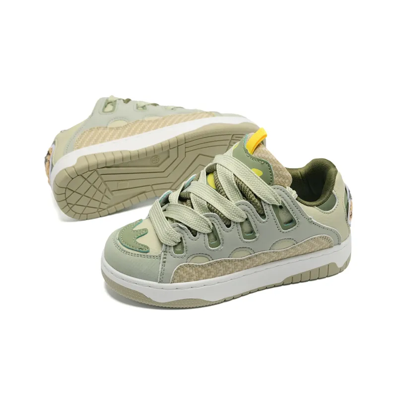 Anime Story Slip Resistant, Abrasion Resistant, Lightweight, Breathable Low Top Skateboard Shoes Women's-4