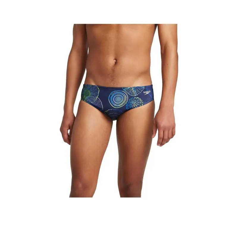 Speedo Men's Printed One Brief Cobalt Blue Swimming Shorts Men's-44