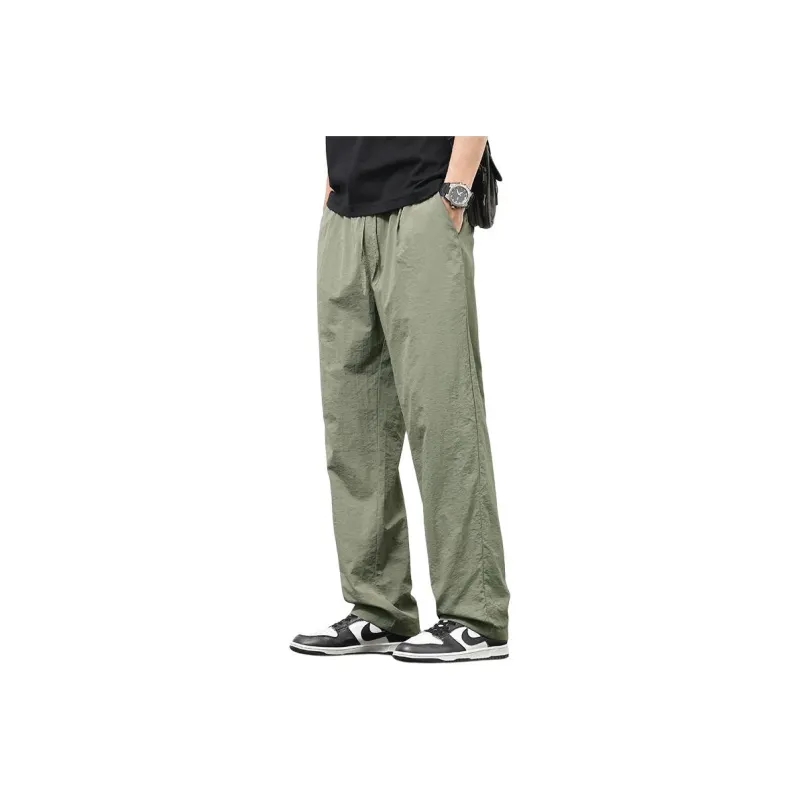 Menglaini Casual Pants Unisex Black-9