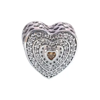 Pandora 925 Sterling Silver With Karat Gold Jewelry Accessories Unisex Silver