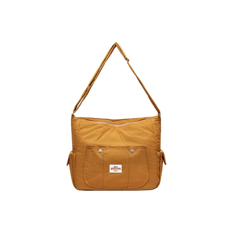 Lee Fabric Cloud Bag, Shoulder Bag Large Size Women's Navy Blue/Ecru/Ginger Yellow-4