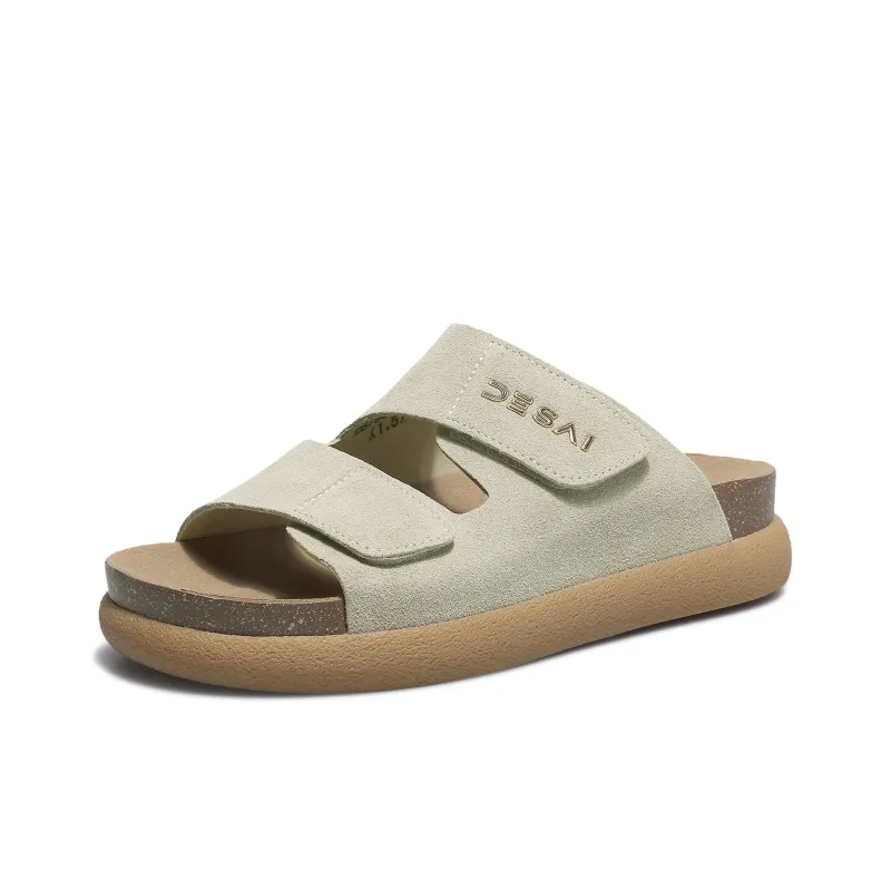 Desai Rubber Sole Stitching Slip Resistant Abrasion Resistant Slide Slippers Women's-1