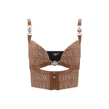 VERSACE Cut Out Detailed Top