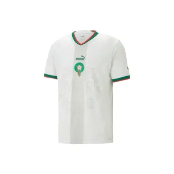 PUMA Morocco Away 22/23 Football Jerseys Fan Edition Morocco National Team Away Men's White