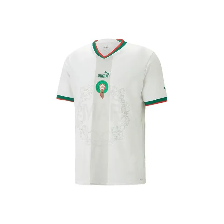 PUMA Morocco Away 22/23 Football Jerseys Fan Edition Morocco National Team Away Men's White-0