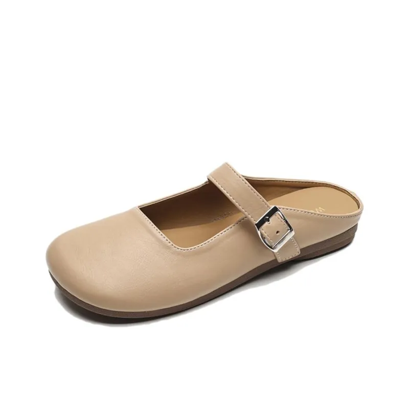 City Camel Rubber Sole Slip Resistant Closed Toe Slippers Women's-5