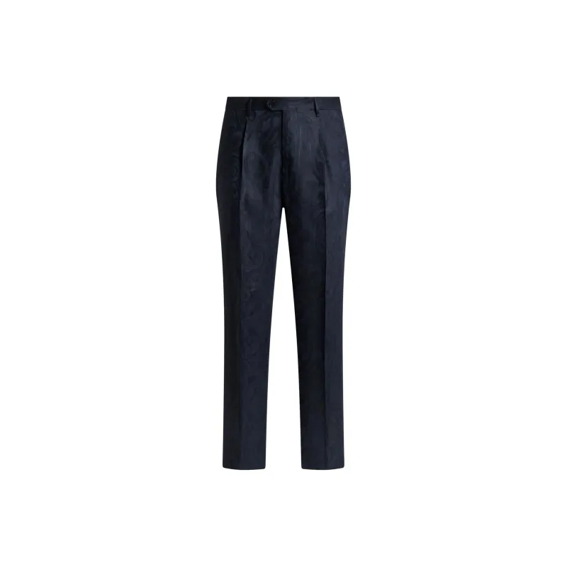 ETRO Jacquard Straight Leg Trousers-0