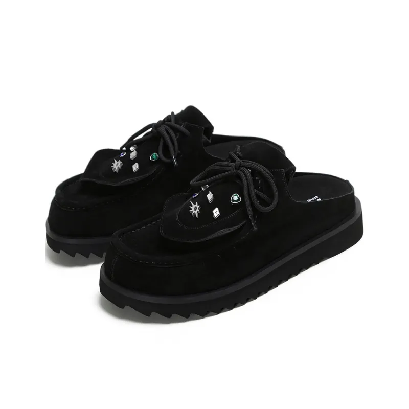 ADCDAVINCI Sun Collection Abrasion Resistant Slip Resistant Closed Toe Slippers Unisex Black-3