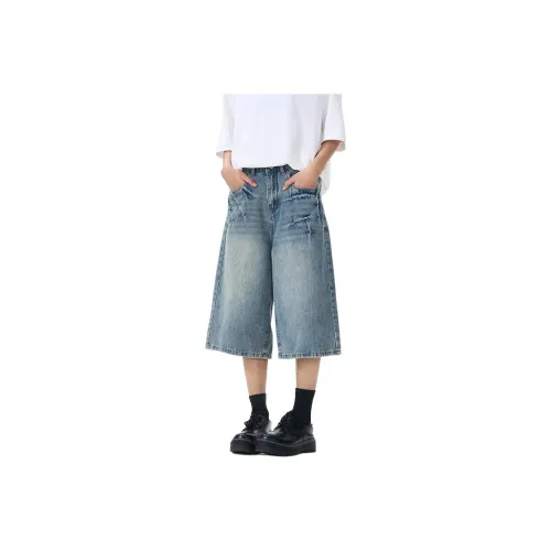 CREAZIONI LA FANTASIA E MOBILE Denim Shorts Unisex Blue