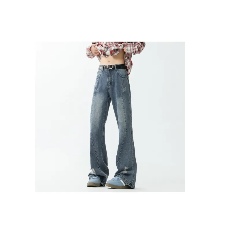 BEAR UNION Jeans Men's Carbon Black Yellow Mud Vintage Blue-4