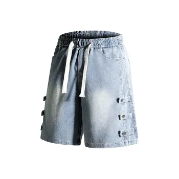 Mackyo Trendy AF Denim Shorts Unisex Blue