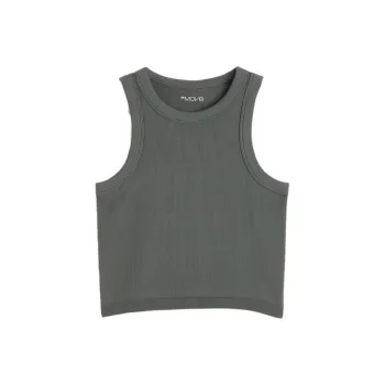 H&M Tank Tops Women's Dark Khaki Green