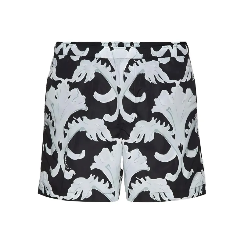 Valentino All Over Printed Mid Rise Swim Shorts-0