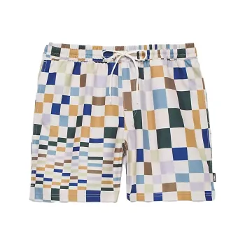 Vans Primary Print 17'' Elastic Boardshorts Beach Shorts Men's Oat