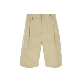 PRADA Pleated Knee Length Shorts