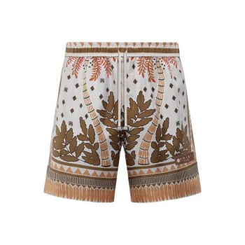 AMIRI Palm Tree Silk Shorts