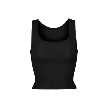 SKIMS Tank Tops Women's Smoke Black/SOOT